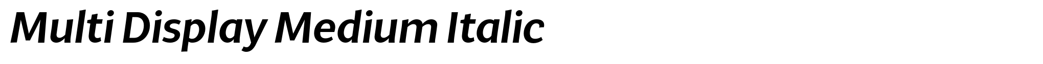 Multi Display Medium Italic image